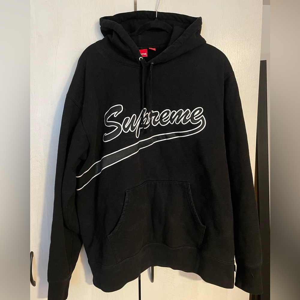 Authentic Supreme Black Hoodie